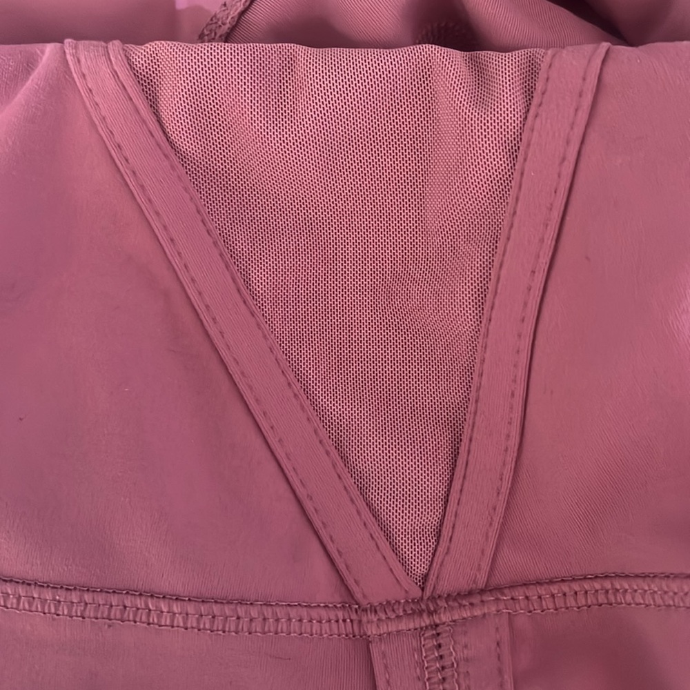 Yogalicious Lux Dusty Rose Pink Leggings Open Mesh Side Detail Size M Gym Yoga - Picture 8 of 9